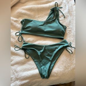 Dusty Green Bikini Set Size L